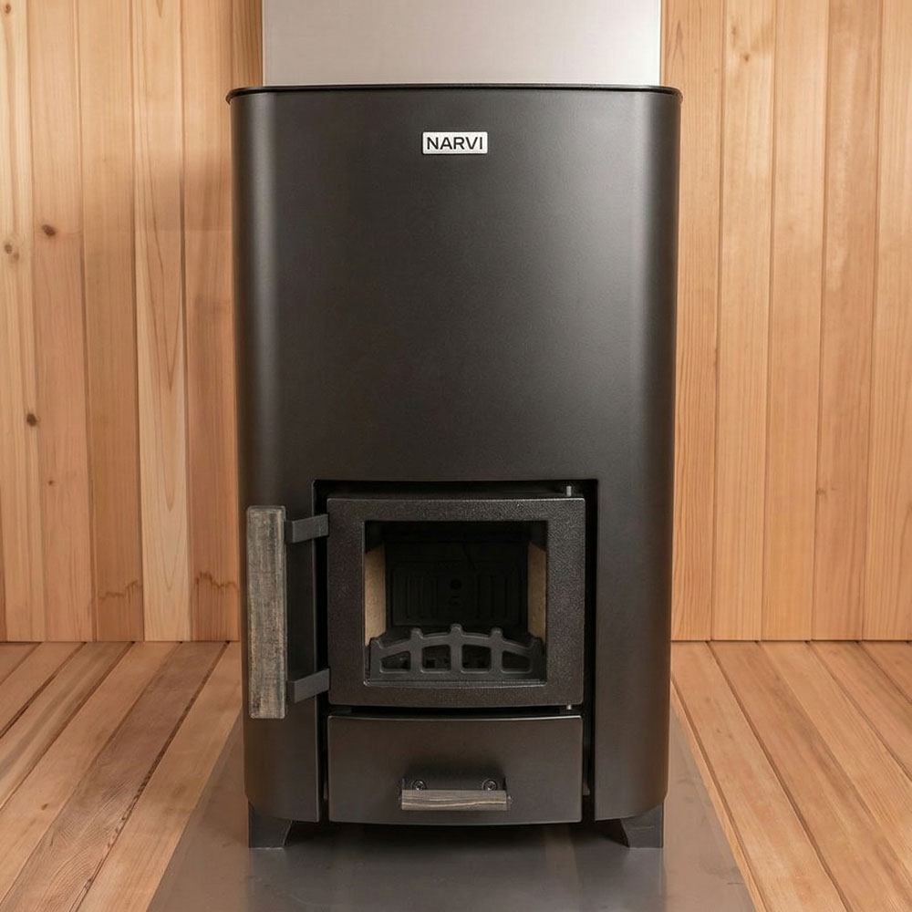 Narvi NC Black Wood Burning Sauna Heater photo 1