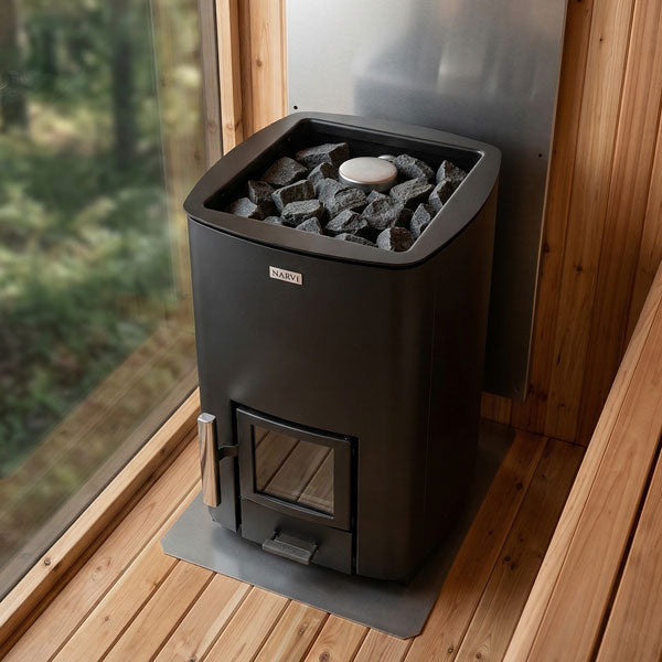 Narvi NC Black Wood Burning Sauna Heater photo 2