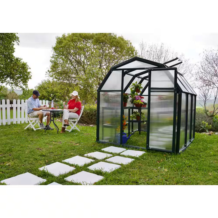 Eco-Grow 6 Ft. X 6 Ft. Green/Diffused DIY Greenhouse Kit