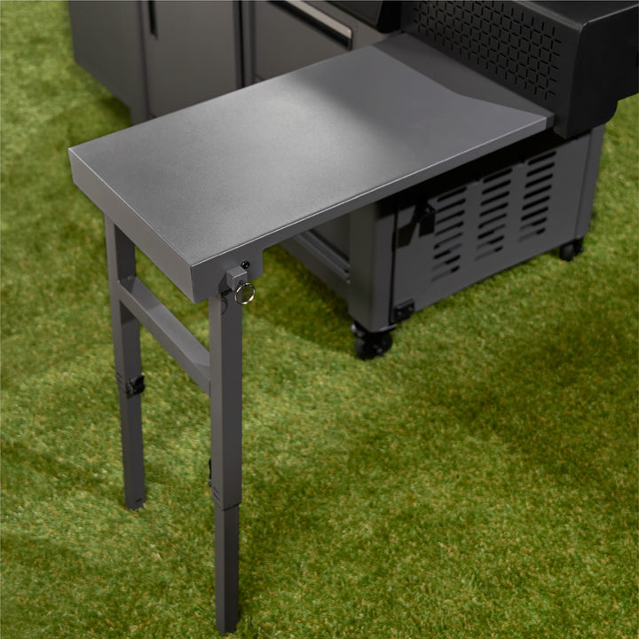 36" Culinary Deluxe Omnivore Griddle with Extended Side Table 4 -Burner Liquid Propane Flat Top Grill