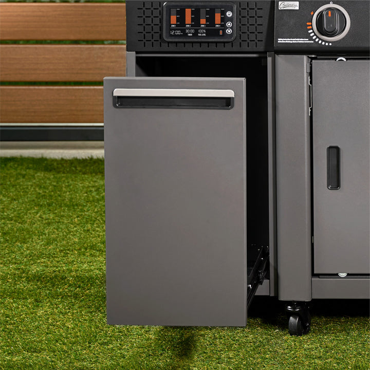 36" Culinary Deluxe Omnivore Griddle with Extended Side Table 4 -Burner Liquid Propane Flat Top Grill