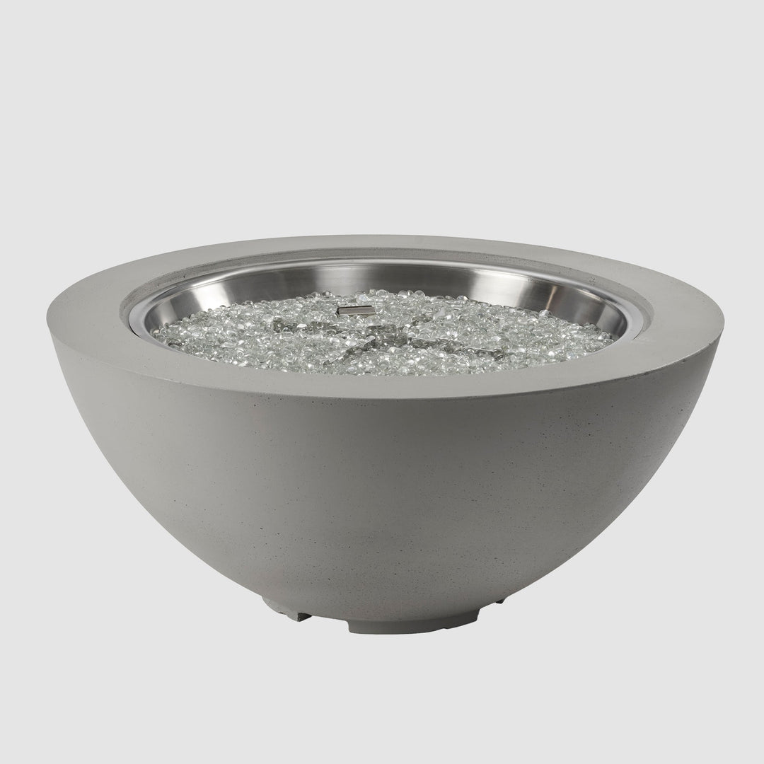 Cove Concrete Bowl Gas Fire Pit