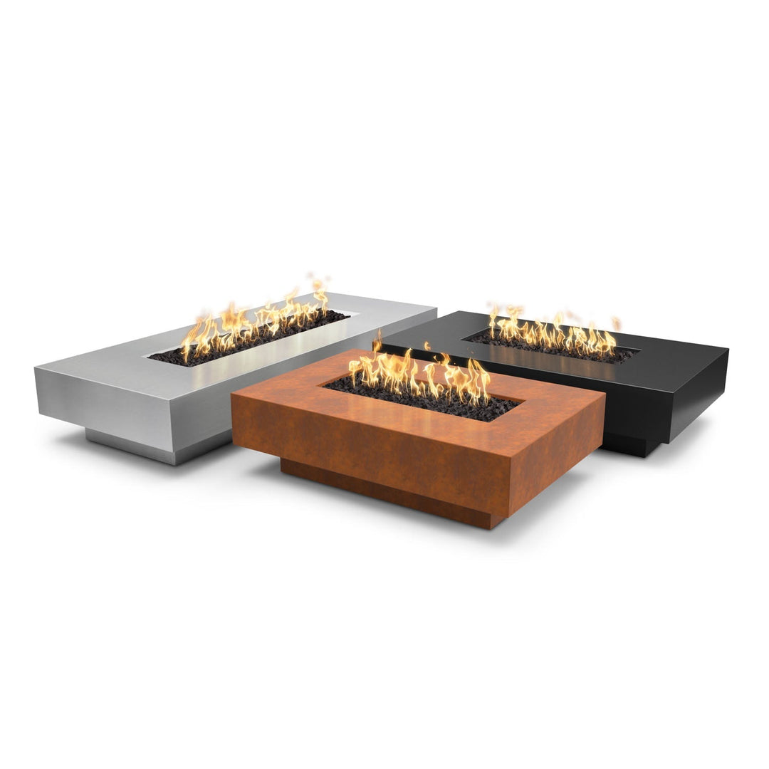 Cabo Linear 56" Metal Collection Fire Pit by The Outdoor Plus