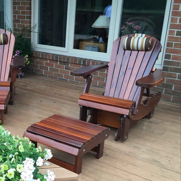 adirondack chairs and ottoman