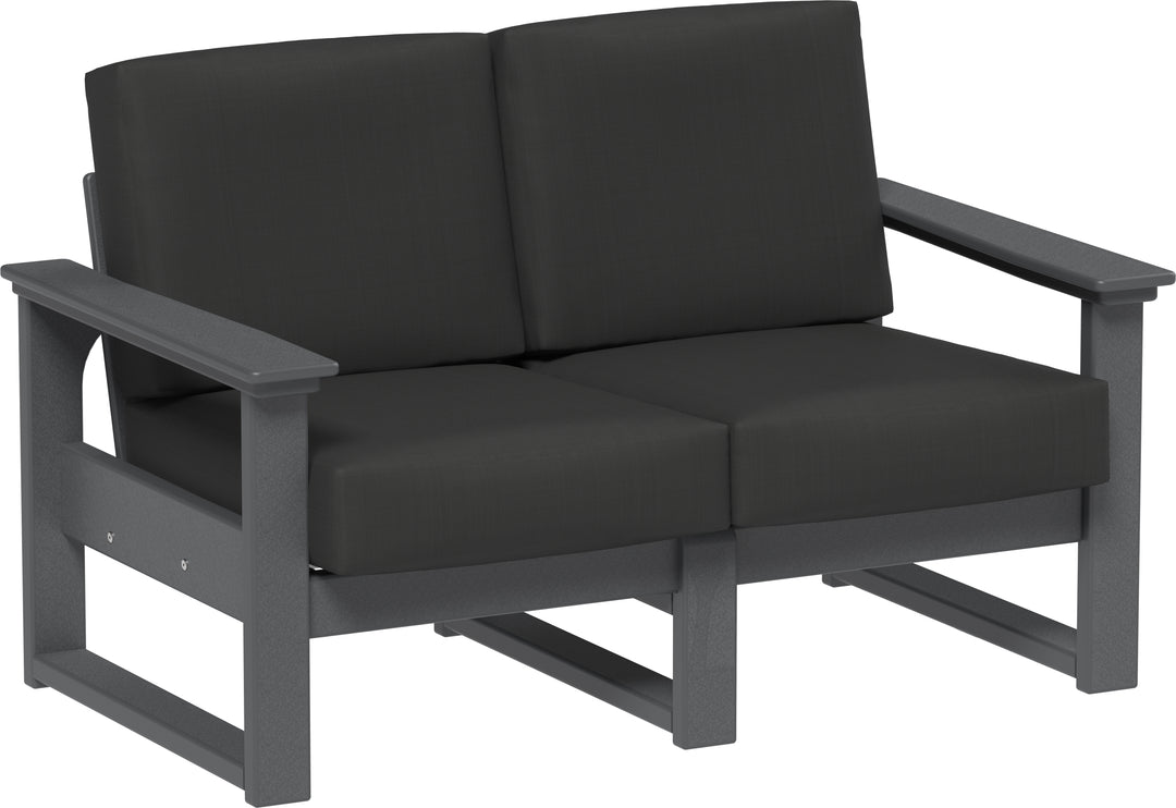 Lanai Deep Seating Love Seat with Sunbrella Fabric Cushions