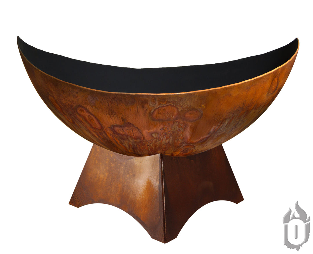 "Lunar" Fire Bowl with Standard Base / by Ohio Flame /Made In USA
