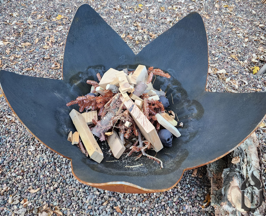 Fire Flower Artisan Fire Bowl /Made in USA / By Ohio Flame