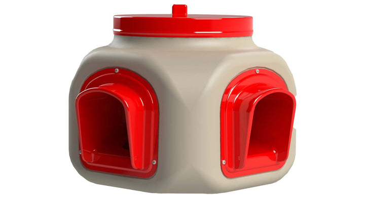 Compact Chicken Feeder by Over EZ Chicken Coops