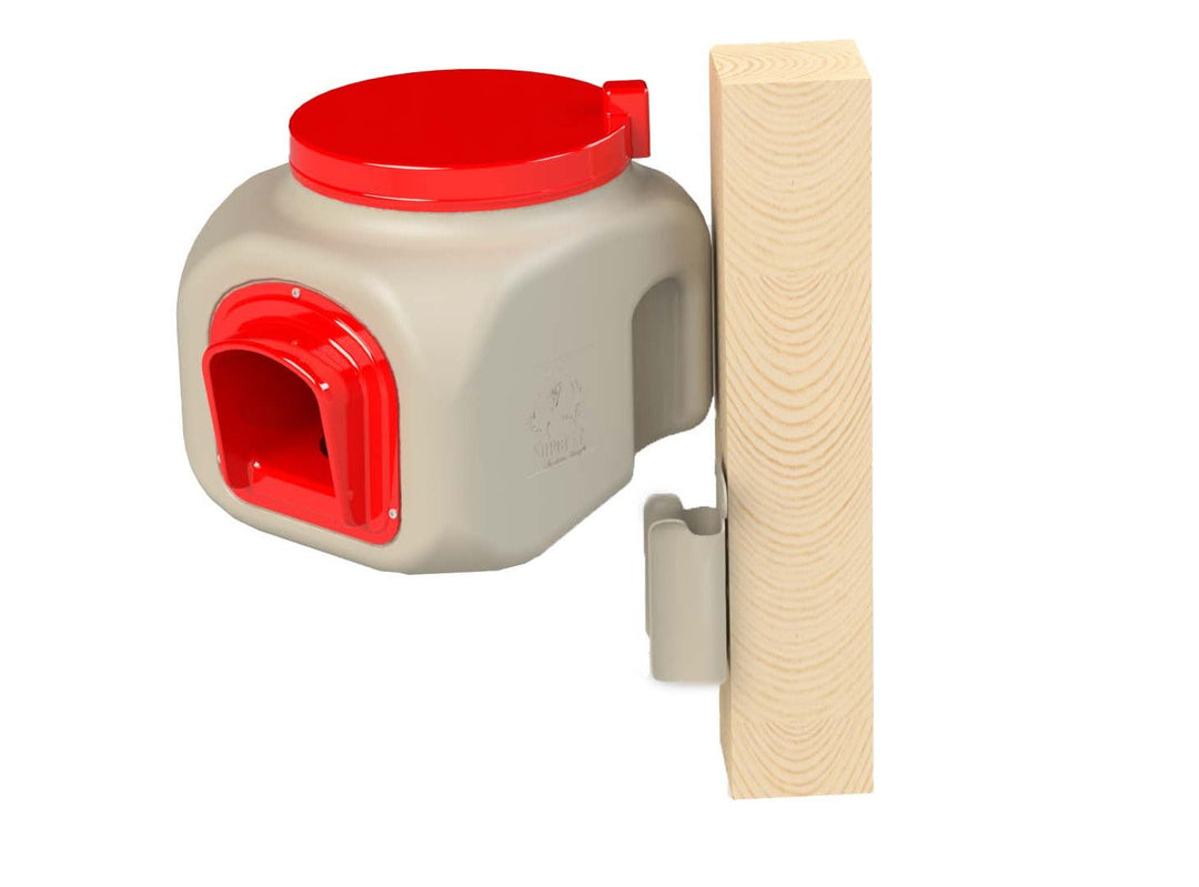 Compact Chicken Feeder by Over EZ Chicken Coops