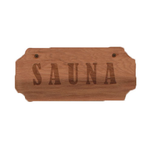 5x11 Cedar Sauna Sign