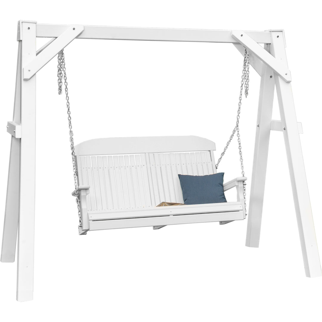A-Frame Vinyl Swing Stand