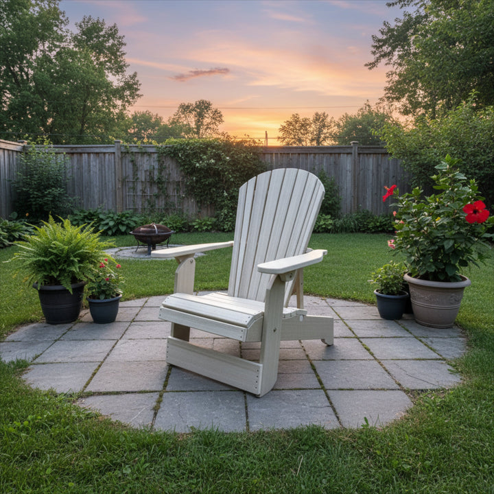 Wooden Royal Upright Reclining Adirondack Chair, easiest to get in and out of, partial kit(Large)