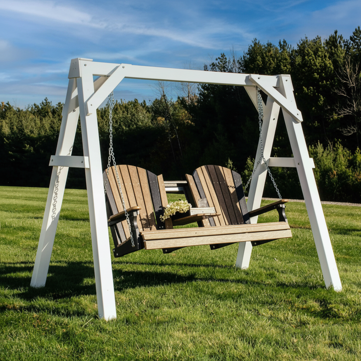 A-Frame Vinyl Swing Stand