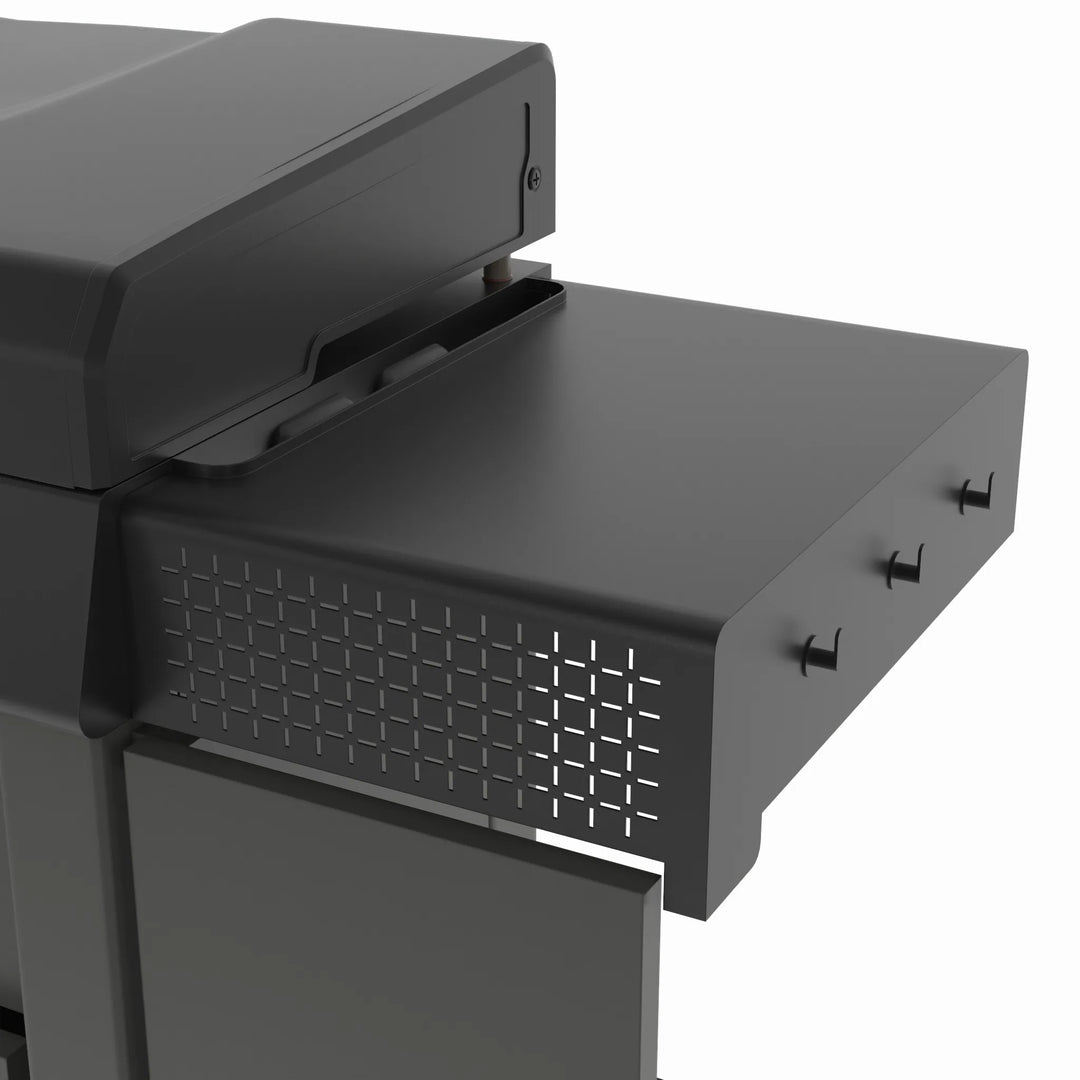 36" Culinary Deluxe Omnivore Griddle with Extended Side Table 4 -Burner Liquid Propane Flat Top Grill