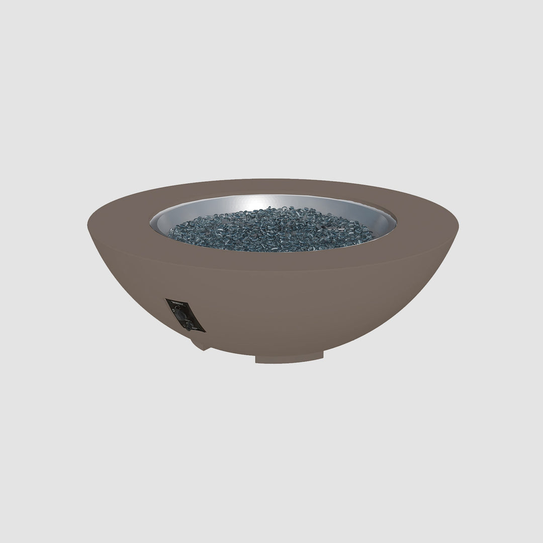 Cove Concrete Bowl Gas Fire Pit