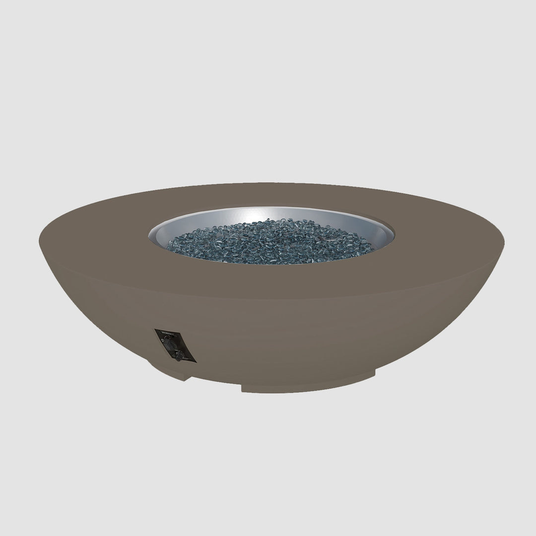Cove Concrete Bowl Gas Fire Pit