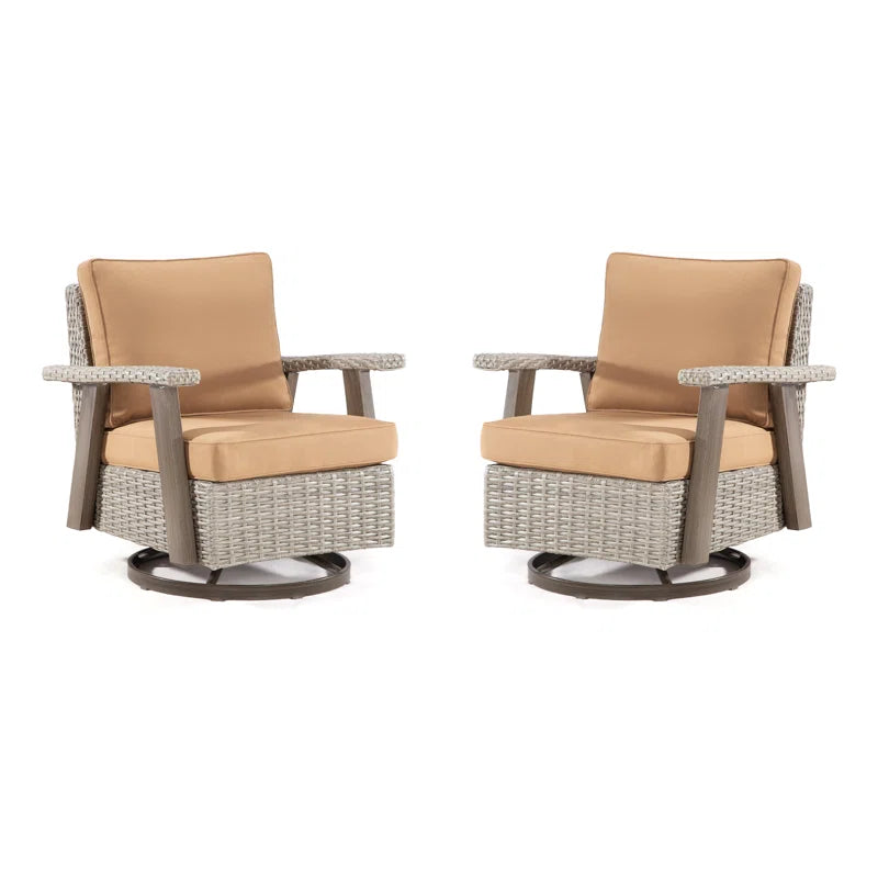 Mezie 2 - Person Patio Conversation Sets with Cushions