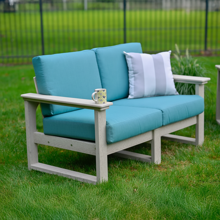 Lanai Deep Seating Love Seat with Sunbrella Fabric Cushions