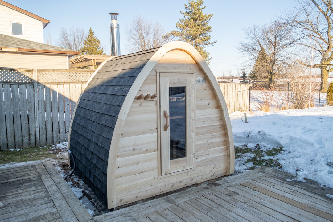 LeisureCraft CT MiniPOD Sauna interior