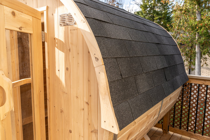 Canadian Timber Harmony Barrel Sauna interior
