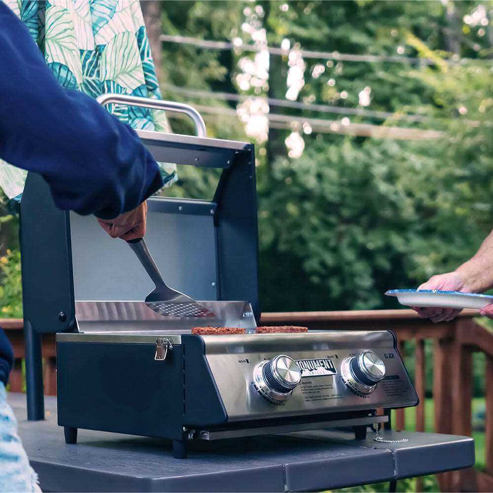 Monument Grills G22 Stainless Steel tabletop Propane Gas Grill