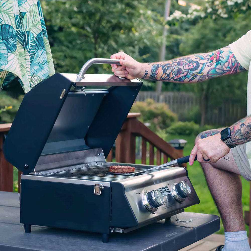 Monument Grills G22 Stainless Steel tabletop Propane Gas Grill