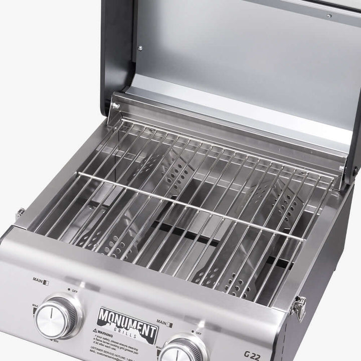 Monument Grills G22 Stainless Steel tabletop Propane Gas Grill