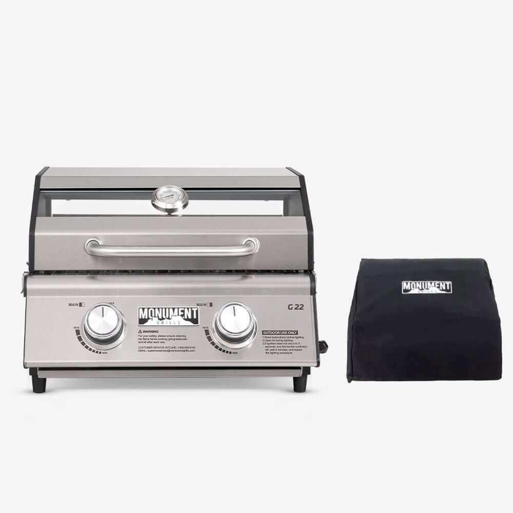 Monument Grills G22 Stainless Steel tabletop Propane Gas Grill