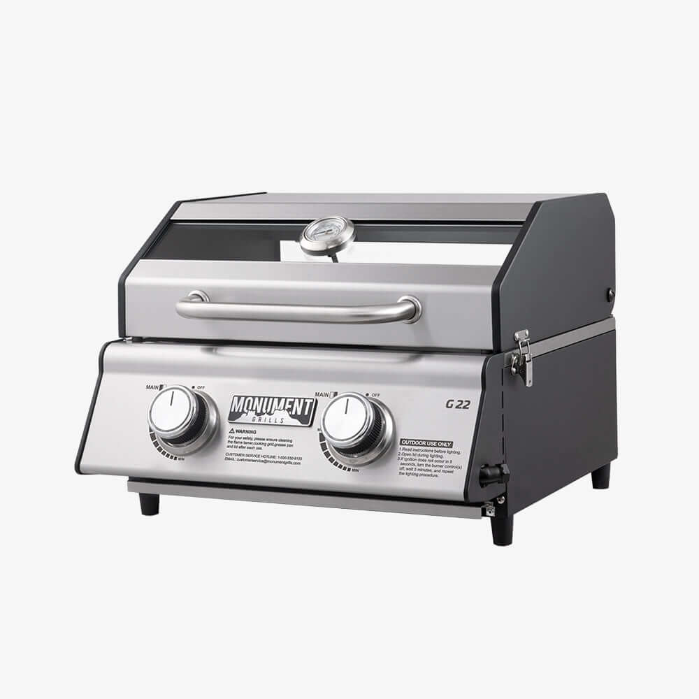 Monument Grills G22 Stainless Steel tabletop Propane Gas Grill