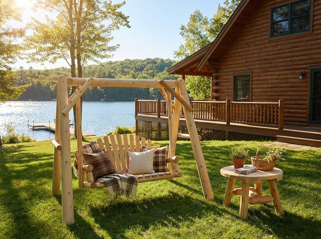 Handcrafted Patio Wooden Swing