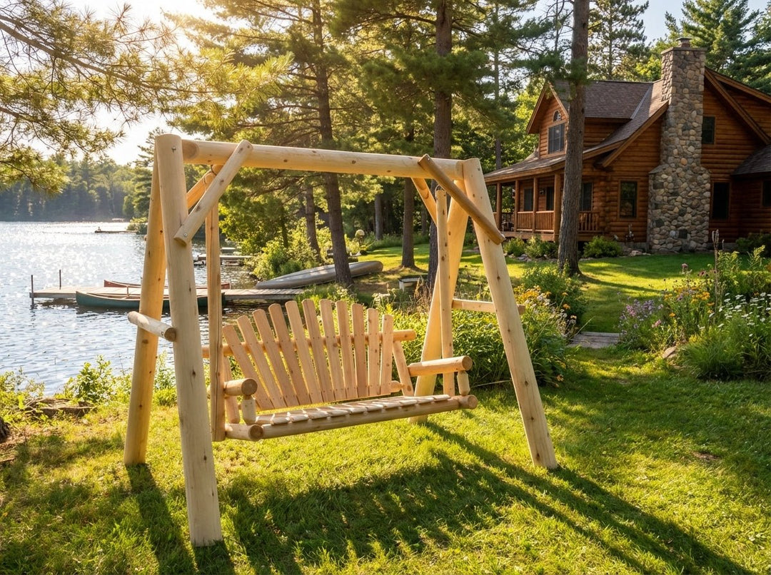 Handcrafted Patio Wooden Swing
