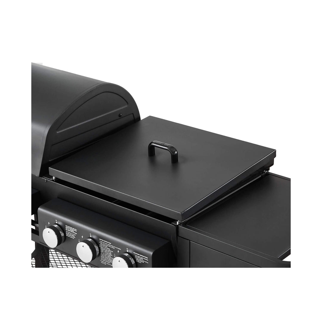 Castelle Flame Heavy-Duty All-In-One Outdoor 5-Burner 56K BTU Liquid Propane Grill (SAK57124)