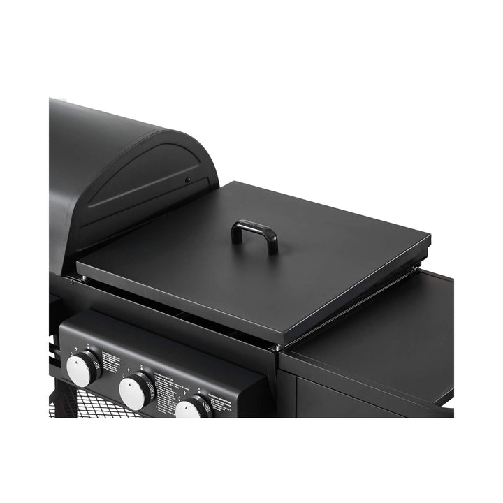 Castelle Flame Heavy-Duty All-In-One Outdoor 5-Burner 56K BTU Liquid Propane Grill (SAK57124)