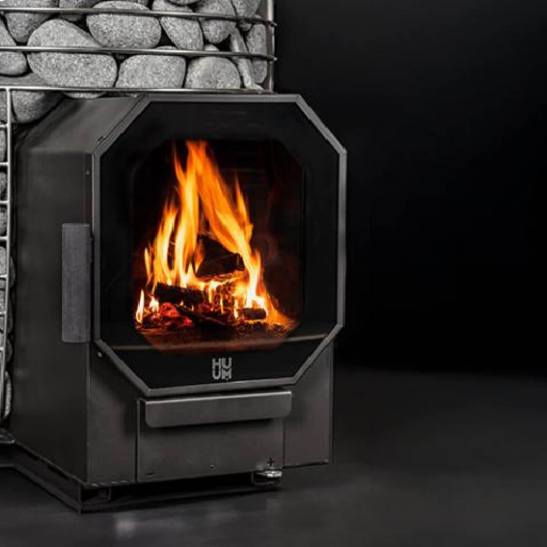 Huum Hive Flow Mini 8.5KW Wood-Burning Sauna Stove With Ash Drawer &amp; Sauna Stones [H1017012] (SAK17895)