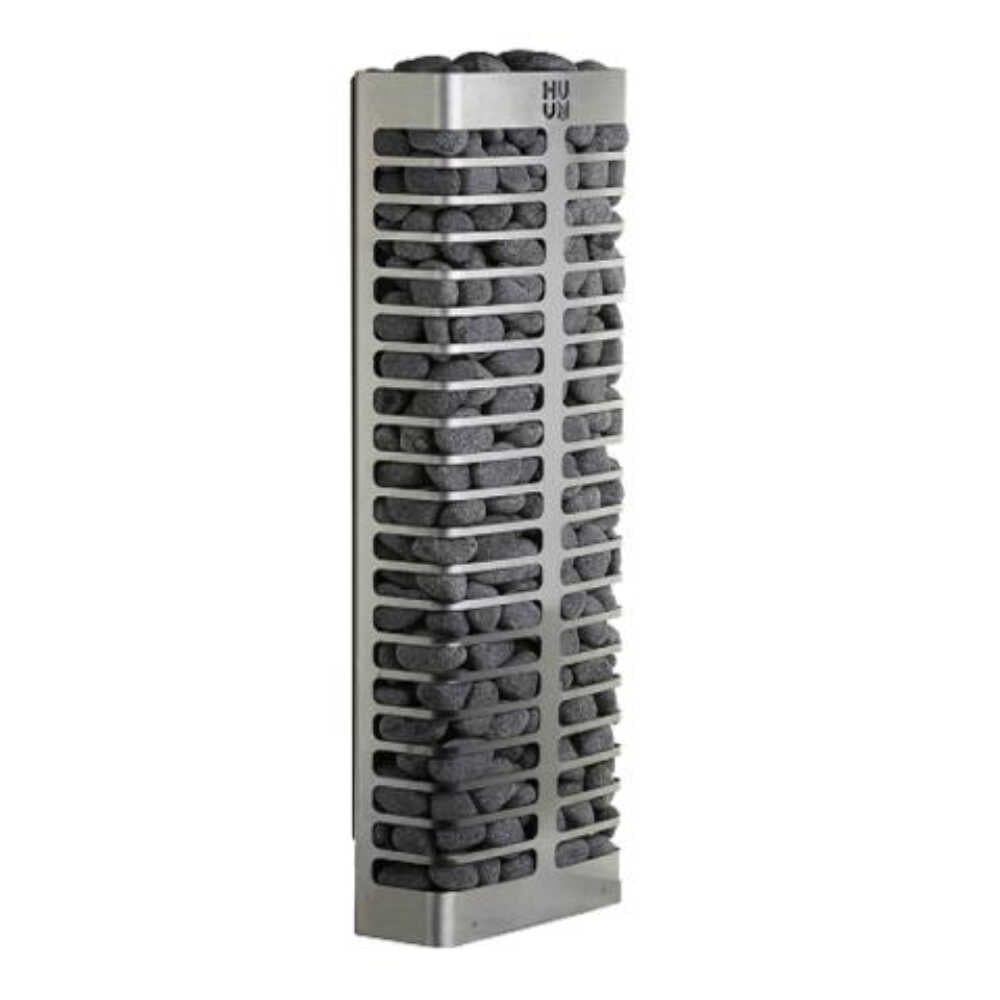 Huum Steel Mini Series 4 Stainless Steel Wall Mount 3.5KW Sauna Heater With Digital Controller &amp; Sauna Stones (SAK91573)