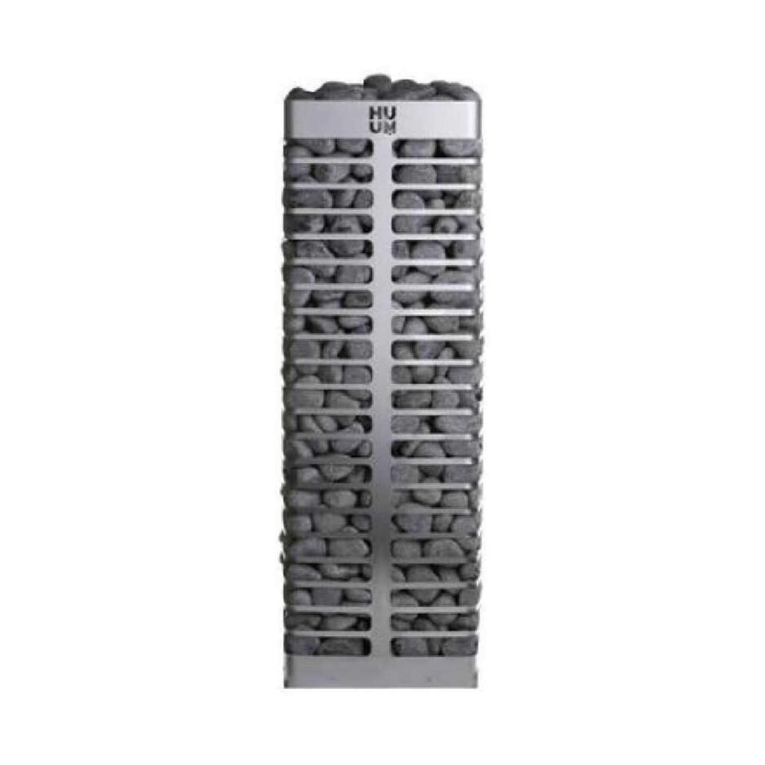 Huum Steel Mini Series 4 Stainless Steel Wall Mount 3.5KW Sauna Heater With Digital Controller &amp; Sauna Stones (SAK91573)