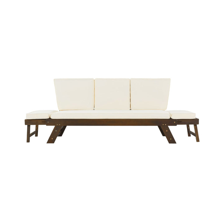 Alora Outdoor Adjustable Wooden Patio Daybed Sofa With Cushions (SAK41345)