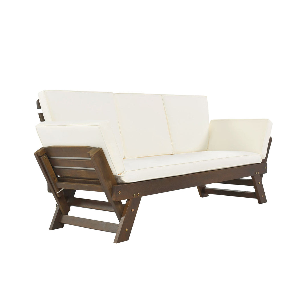 Alora Outdoor Adjustable Wooden Patio Daybed Sofa With Cushions (SAK41345)