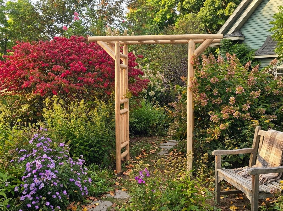 Cedar Log Arbor by Cedar Creek