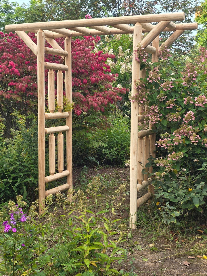 Cedar Log Arbor by Cedar Creek