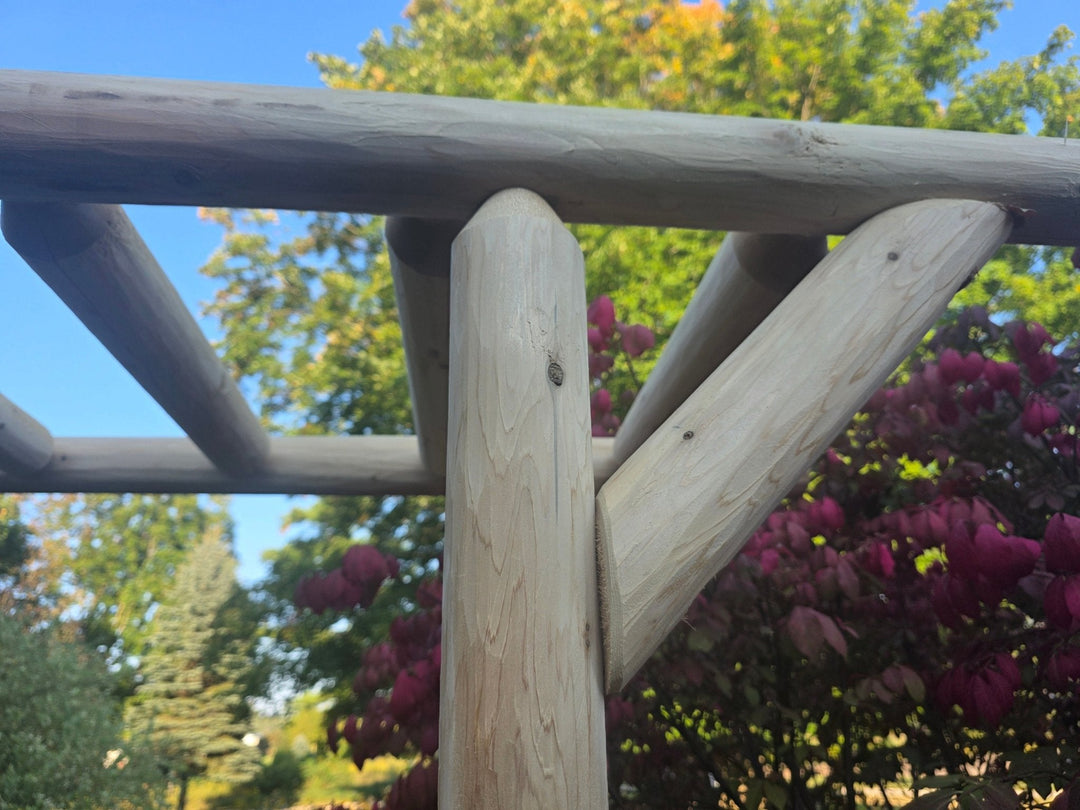 Cedar Log Arbor by Cedar Creek