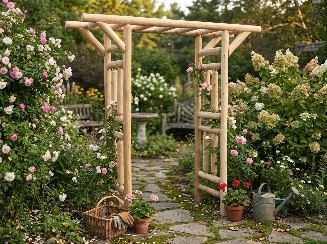 Cedar Log Arbor by Cedar Creek