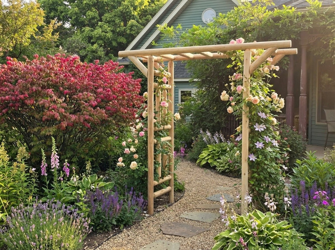 Cedar Log Arbor by Cedar Creek