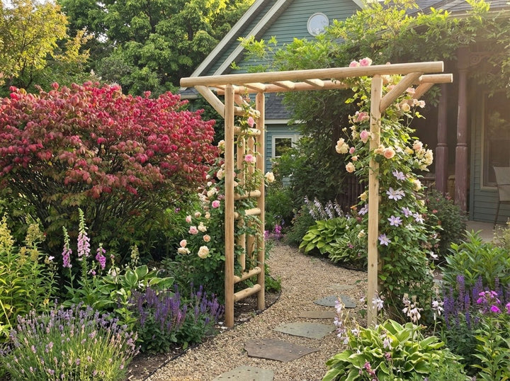 Cedar Log Arbor by Cedar Creek
