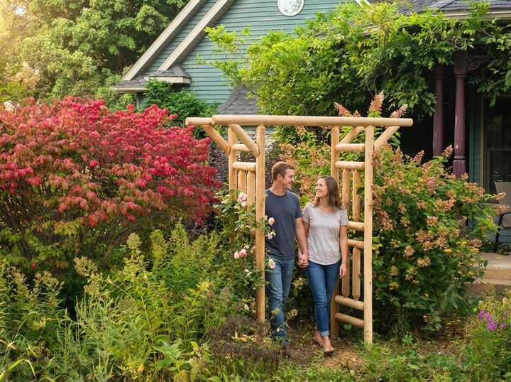 Cedar Log Arbor by Cedar Creek