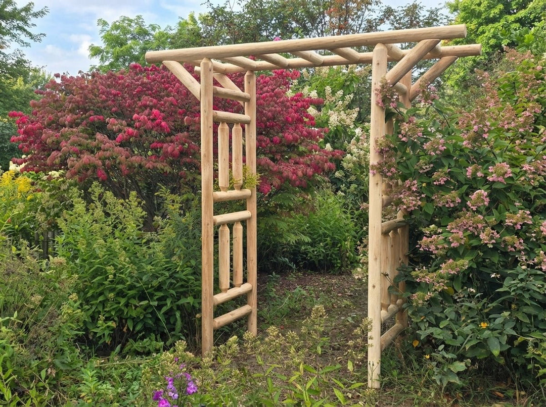 Cedar Log Arbor by Cedar Creek