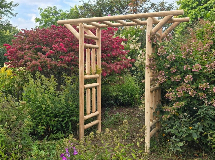 Cedar Log Arbor by Cedar Creek