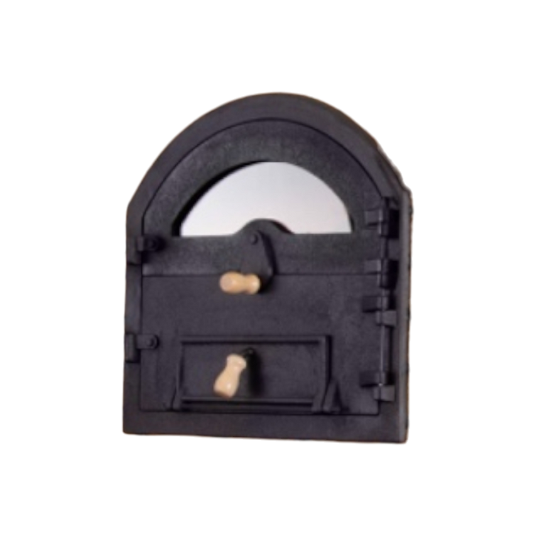 Traditional Wood Fired Brick Pizza Oven - Modern Royal w/Portable Steel Base